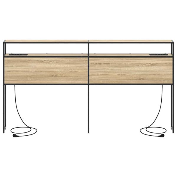 Табла за съхранение с рафт дъб сонома 200 cm Инженерно дърво