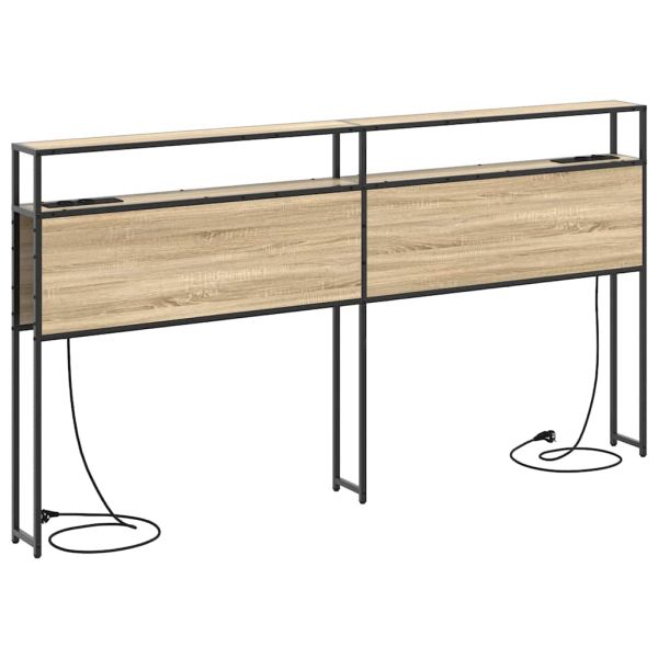 Табла за съхранение с рафт дъб сонома 200 cm Инженерно дърво