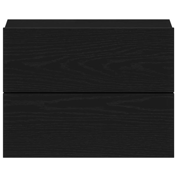 Нощен шкаф 2 pcs Черния дъб 40 x 30 x 30 см Инженерно дърво