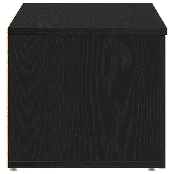 ТВ шкаф с чекмедже Черния дъб 80x34x30 см Инженерно дърво