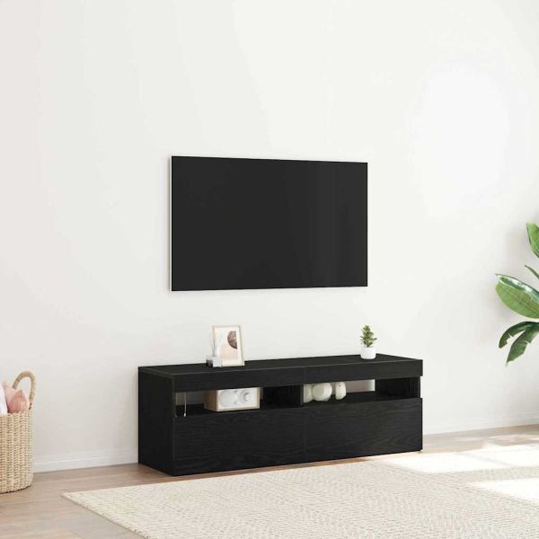 ТВ шкаф Черния дъб 120 x 35 x 40 см Инженерно дърво