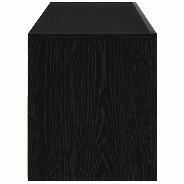 ТВ шкаф с LED Черния дъб 75 x 35 x 40 см Инженерно дърво