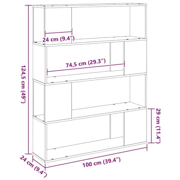Комплект ТВ шкаф Черния дъб 100 x 24 x 124,5 см Инженерно дърво