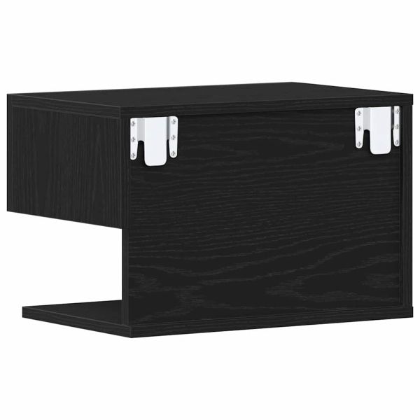 Нощен шкаф 2 pcs Черния дъб 46 x 30 x 30 см Инженерно дърво