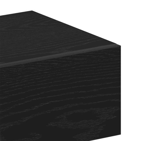 Нощен шкаф 2 pcs Черния дъб 46 x 30 x 30 см Инженерно дърво