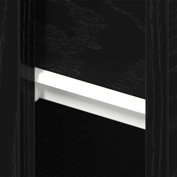 Нощен шкаф 2 pcs Черния дъб 46 x 30 x 30 см Инженерно дърво