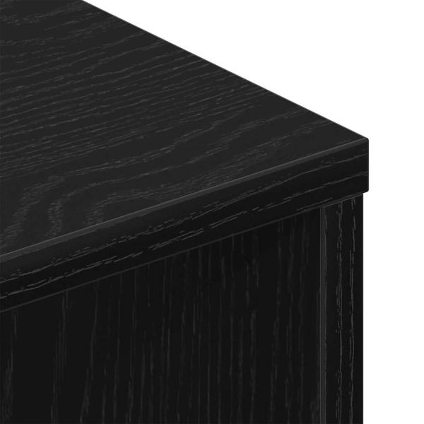 ТВ шкаф 2 pcs Черния дъб 80 x 30 x 30 см Инженерно дърво