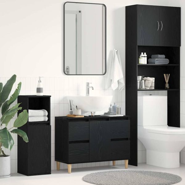 Шкаф за мивка в баня Черния дъб 80 x 33 x 60 см