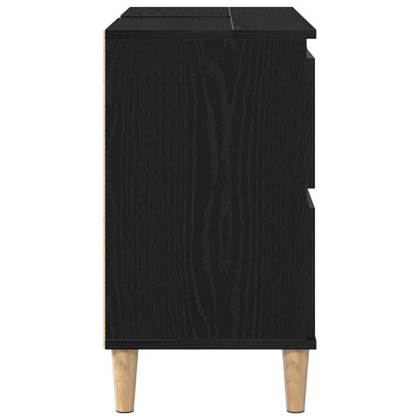 Шкаф за мивка в баня Черния дъб 80 x 33 x 60 см