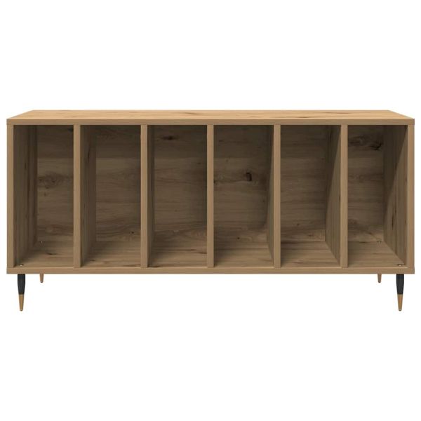 Шкаф за грамофонни плочи с рафт дъб артизан 100 x 38 x 48 см