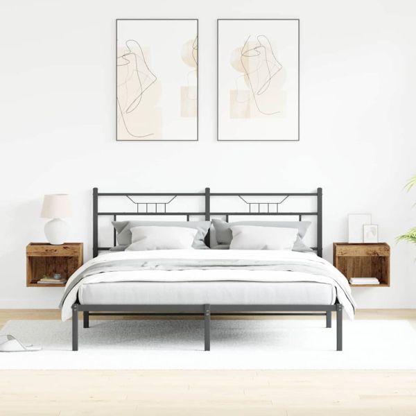 Комплект ТВ шкаф с LED 2 pcs Старо дърво 40 x 30 x 30 см