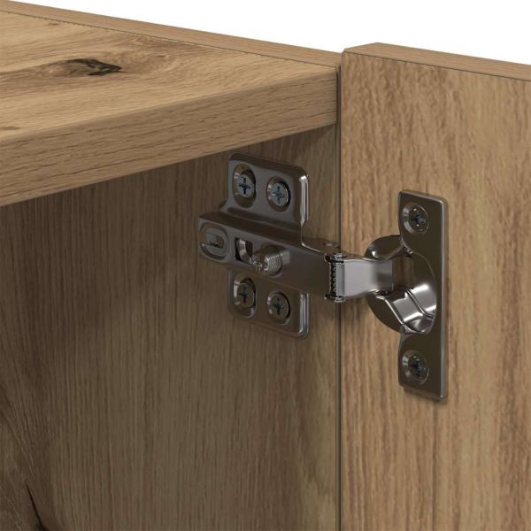 TV стенен шкаф 2 pcs Дъб 80 x 35 x 31 cm Инженерно дърво