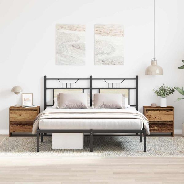 Нощен шкаф 2 pcs Старо дърво 45 x 34 x 44,5 см Инженерно дърво