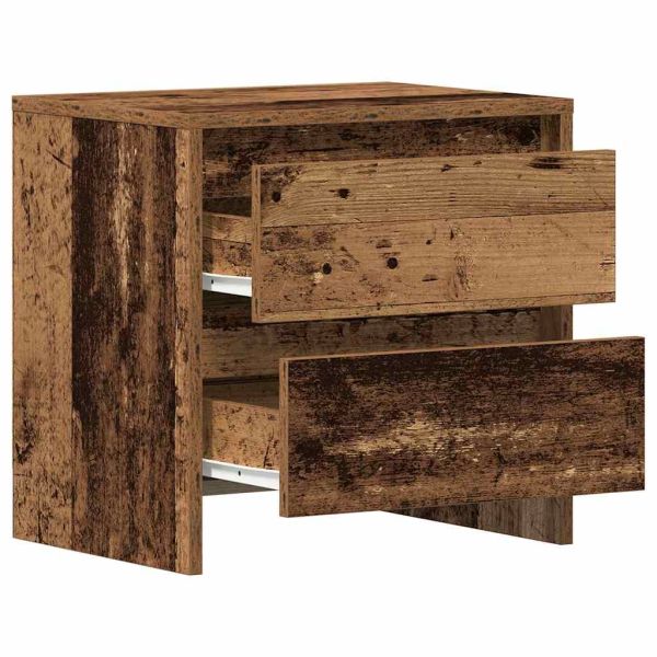 Нощен шкаф 2 pcs Старо дърво 45 x 34 x 44,5 см Инженерно дърво