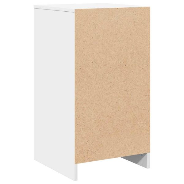Служебен шкаф с чекмедже Бяло 40 x 41 x 75 см Инженерно дърво