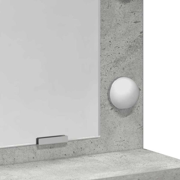 Тоалетка Циментено сиво 75,5 x 41 x 135 см Инженерно дърво