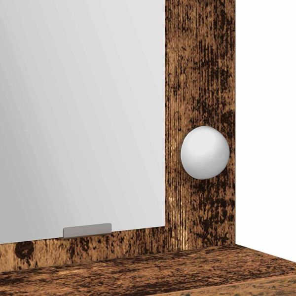 Тоалетка с рафт Старо дърво 75,5 x 41 x 135 см Инженерно дърво