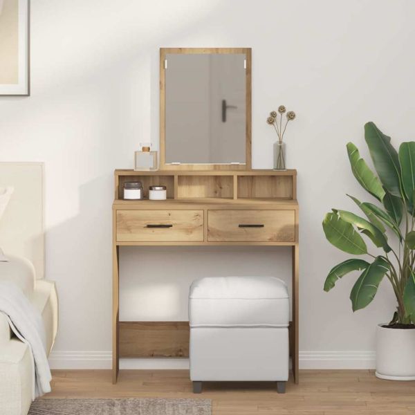Тоалетка Дъб 79 x 41 x 140 см Инженерна дървесина