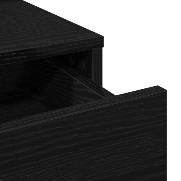 Тоалетка с рафт Черния дъб 100 x 41 x 140 см Инженерно дърво
