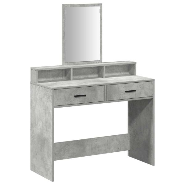 Тоалетка Циментено сиво 100 x 41 x 140 см Инженерно дърво