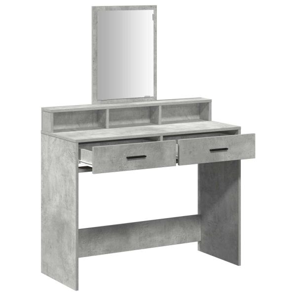 Тоалетка Циментено сиво 100 x 41 x 140 см Инженерно дърво
