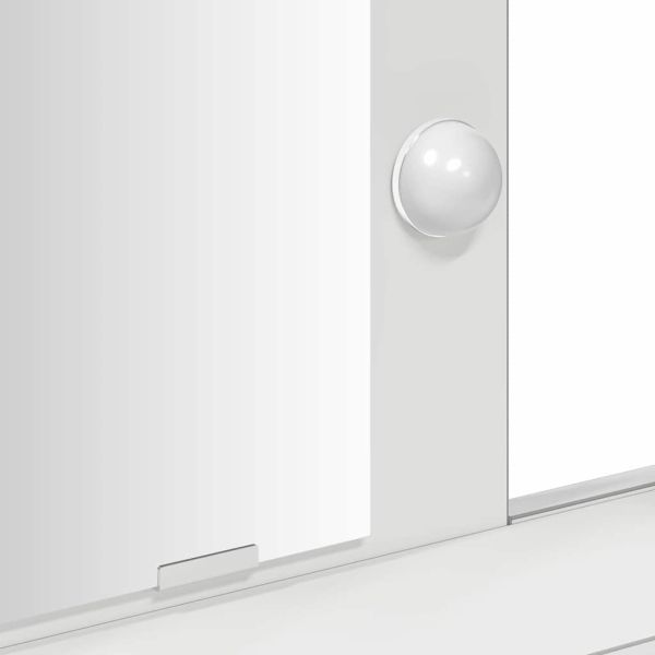 Тоалетка с чекмедже Бяло 100 x 41 x 140 см Инженерно дърво