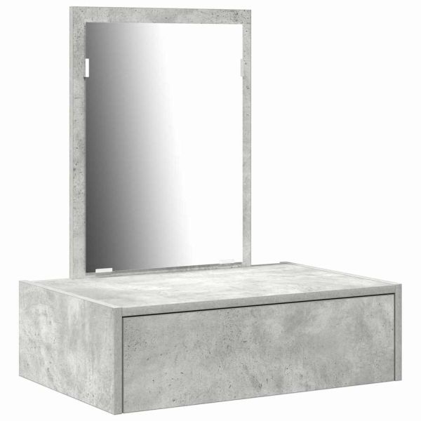 Тоалетка с чекмедже Сив 60 x 40 x 70 см Инженерно дърво