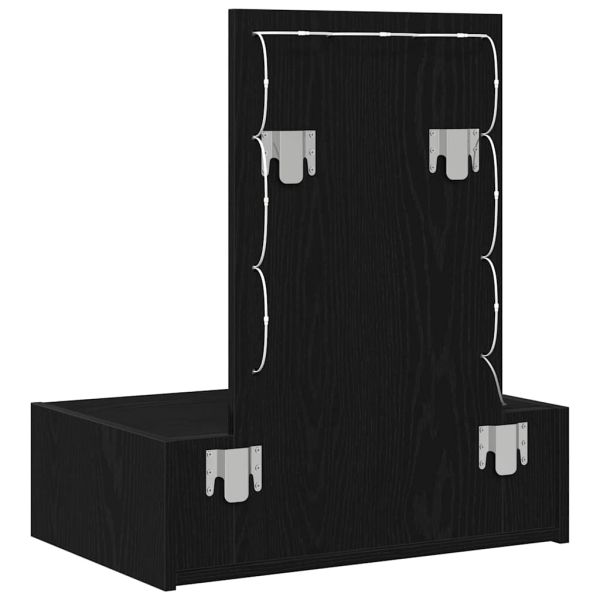 Тоалетка Черно 60 x 40 x 70 см Инженерна дървесина