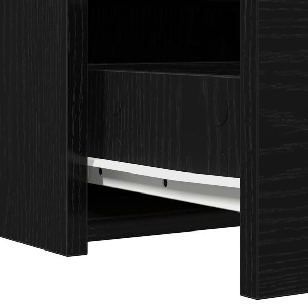 Тоалетка Черно 60 x 40 x 70 см Инженерна дървесина