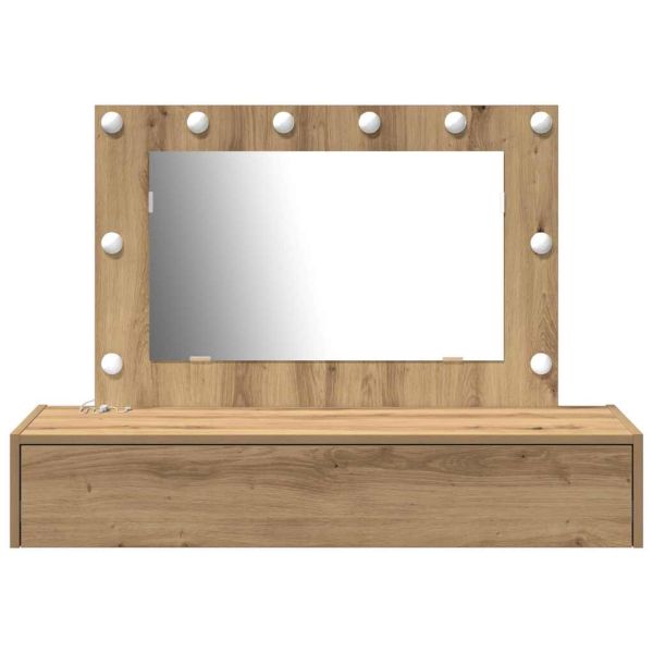 Тоалетка с чекмедже Кафяво 100 x 40 x 70 см Инженерно дърво