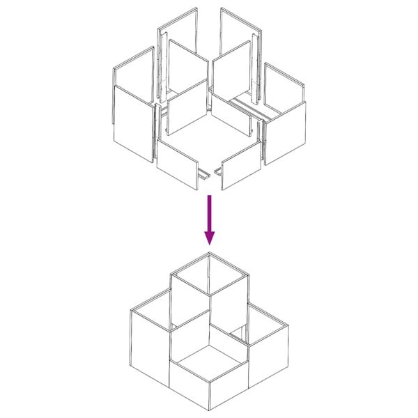 Градинска саксия Маслиненозелен 80 x 80 x 60 см Стомана