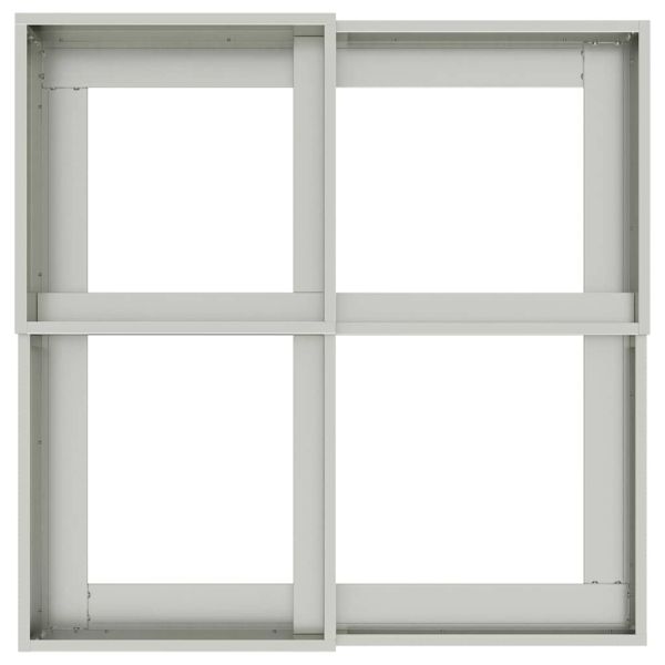 Градинска саксия Сребрист 80 x 80 x 60 см Поцинкована стомана