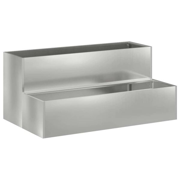 Градинска саксия Сребрист 100 x 60 x 45 см
