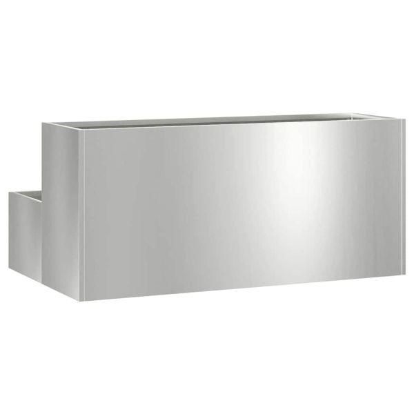 Градинска саксия Сребрист 100 x 60 x 45 см