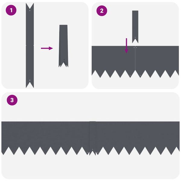 Ограда за трева 30 pcs Антрацит 100 x 0.05 x 20 см
