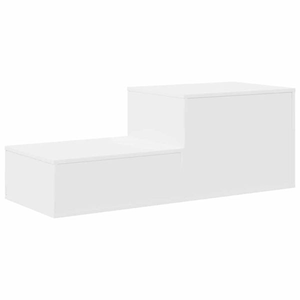 Шкаф за съхранение 2 pcs Бяло 108 x 41 x 40 см Инженерно дърво