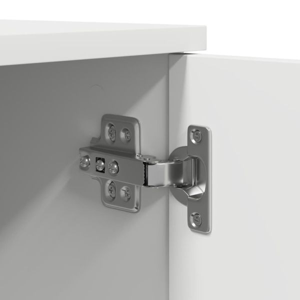 Шкаф за съхранение 2 pcs Бяло 108 x 41 x 40 см Инженерно дърво