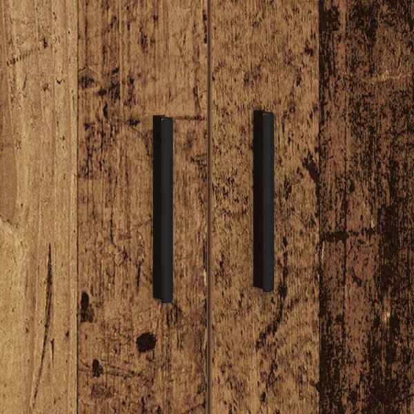 Шкаф за съхранение 2 pcs Старо дърво 108 x 41 x 40 см