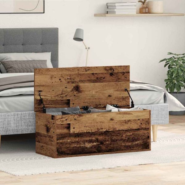 Кутия за съхранение Старо дърво 90 x 35 x 35 cm Инженерно дърво