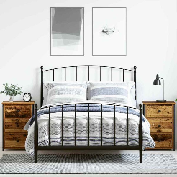 Нощен шкаф с чекмедже 2 pcs Кафяво 40 x 36 x 60 см