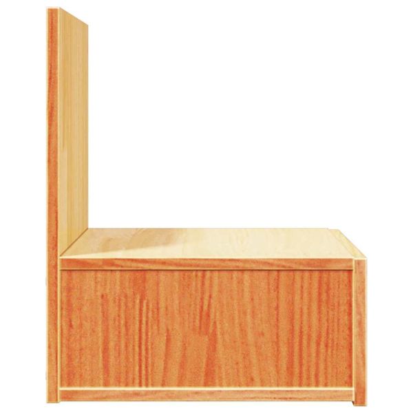 Нощно шкафче 2 pcs Кафяво с восъчно покритие 42 x 32,5 x 40 см