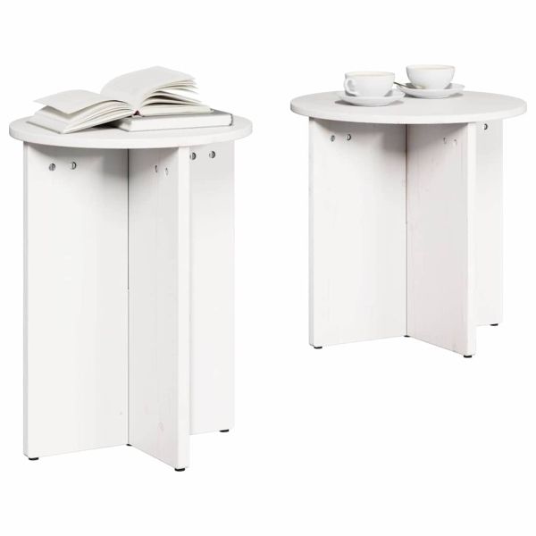 Масичка за кафе 2 pcs Бяло