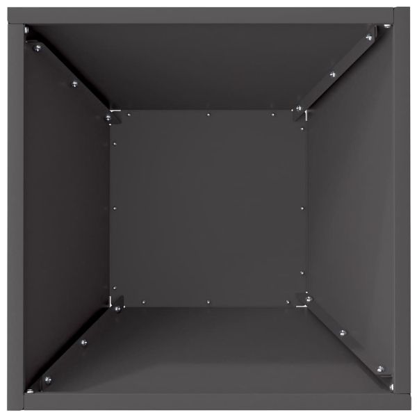 Градинска саксия 5 бр. Черно 35 x 35 x 15 см