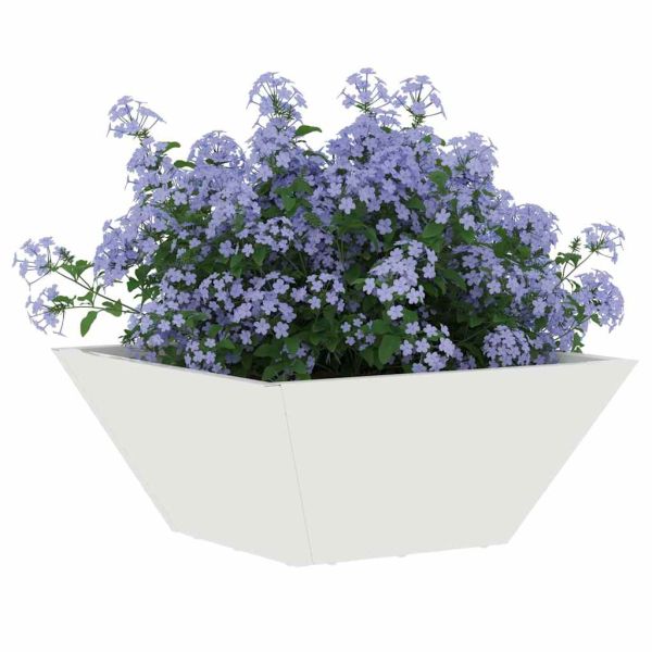 Градинска саксия 5 бр. Бяло 35 x 35 x 15 см