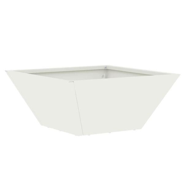 Градинска саксия 5 бр. Бяло 35 x 35 x 15 см