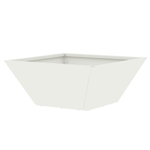 Градинска саксия 5 бр. Бяло 35 x 35 x 15 см