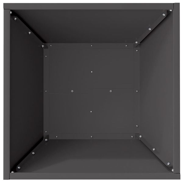 Градинска саксия 5 бр. Черно 40 x 40 x 15 см