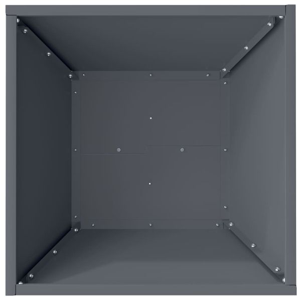 Градинска саксия 5 бр. Антрацит 40 x 40 x 15 см
