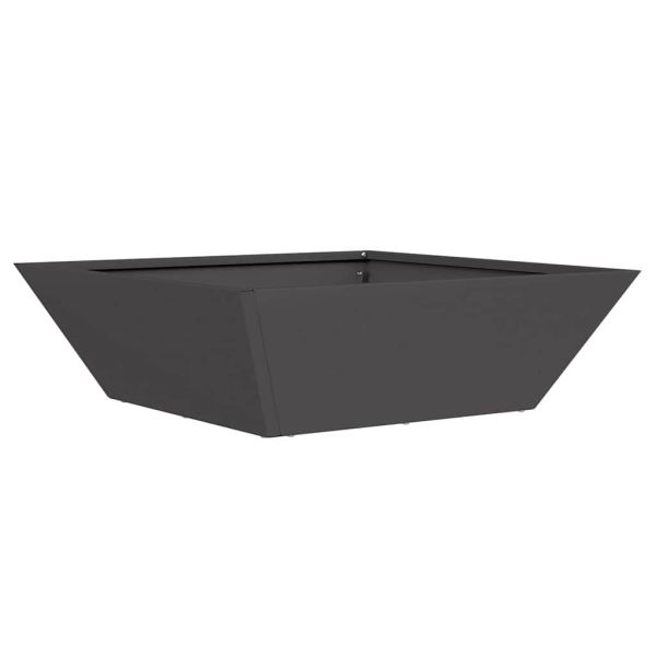 Градинска саксия Черно 50 x 50 x 15 см