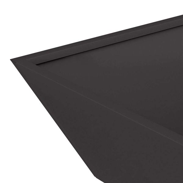 Градинска саксия Черно 50 x 50 x 15 см